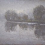 Au bord de la rivière<br />81 x 116 cm Au bord de la rivière