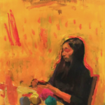 Etude Paulina, jaune<br />40 x 30cm Etude Paulina, jaune