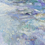 Fleuve en hiver<br />70 x 70 cm Fleuve en hiver